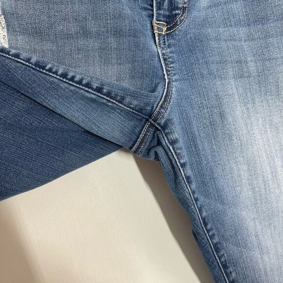 Torrid Premium Skinny Jegging Women's Plus Sz 16R Blue Denim Mid Rise Distressed - Picture 7 of 10